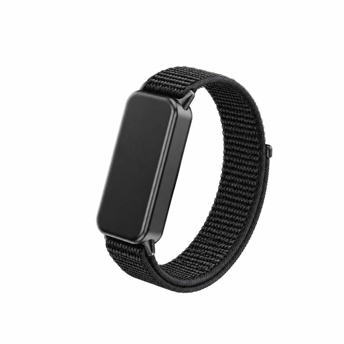 Fort black device with nylon black strap, hero view