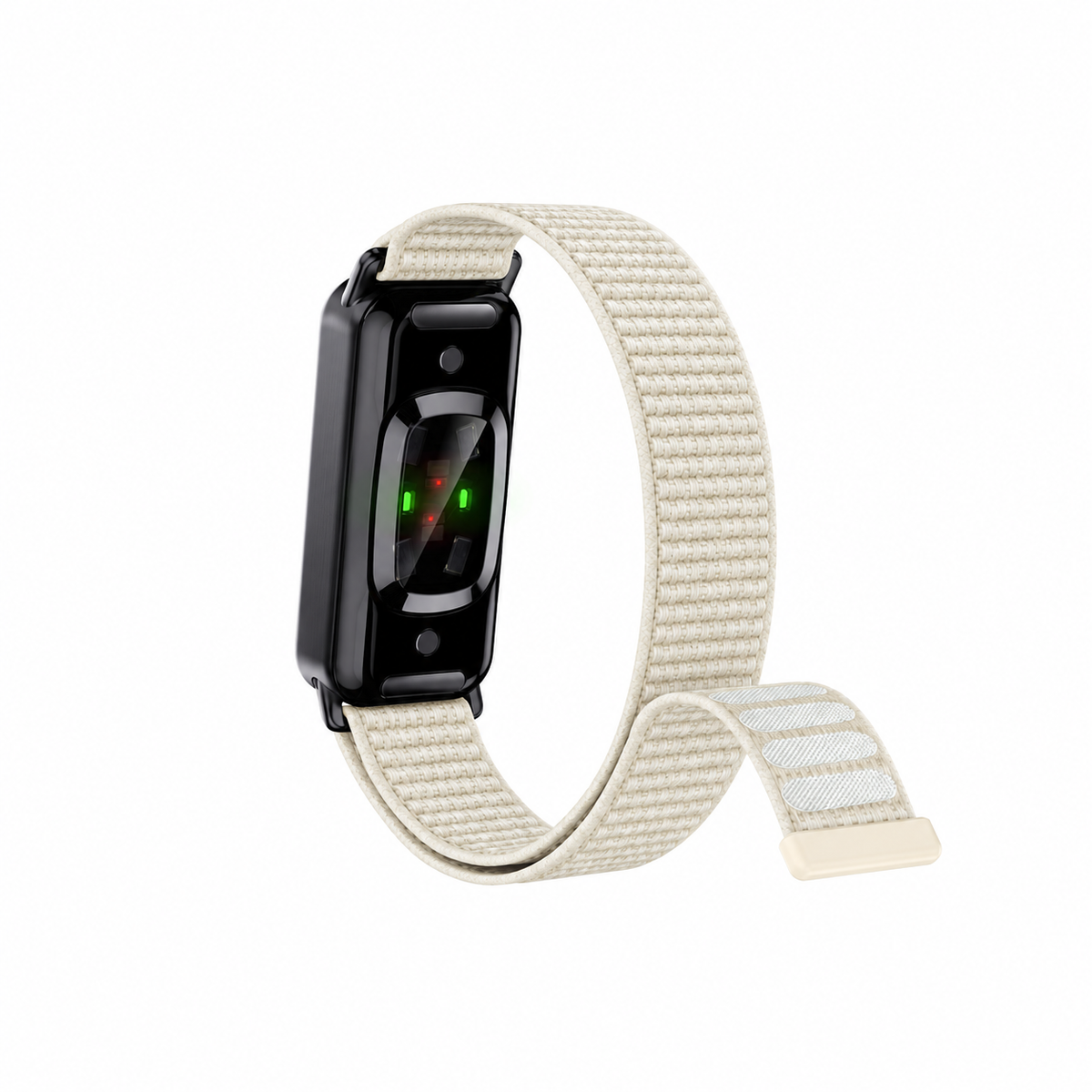 Fort black device with nylon drift strap, back view