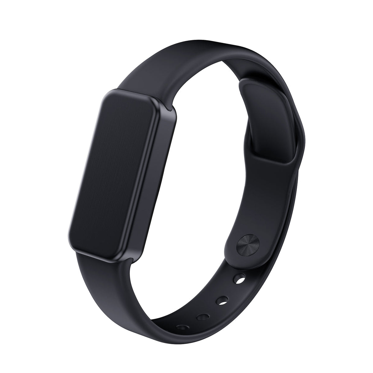 Fort black device with silicone charcoal strap, hero view