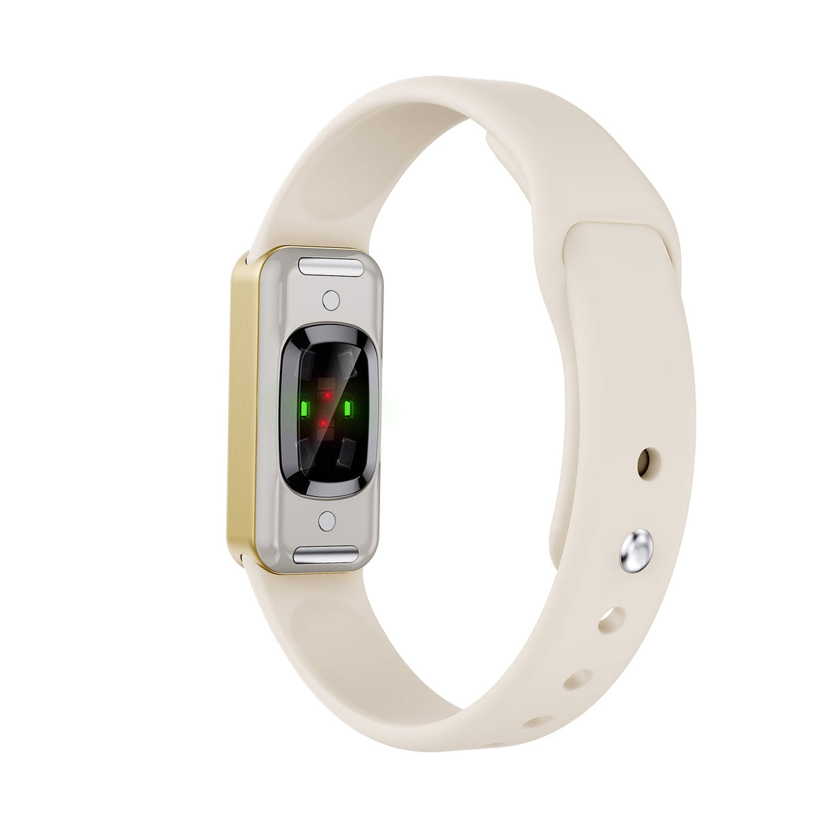 Fort gold device with silicone bone strap, back view