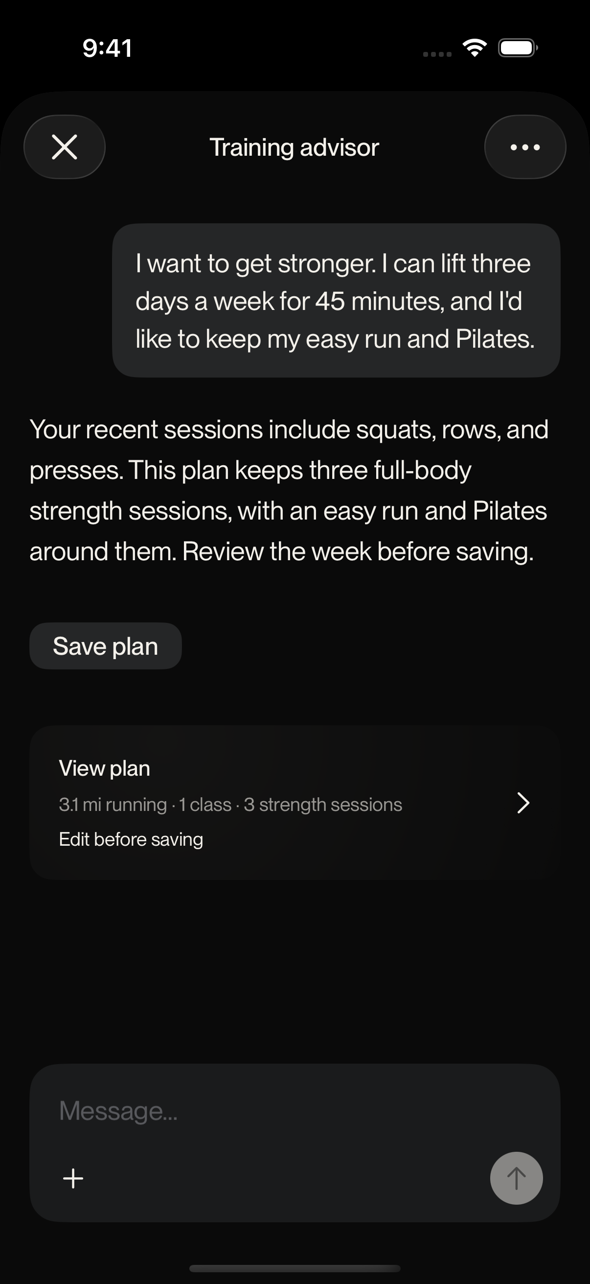 Then, it turns your data into a plan built for your goals.